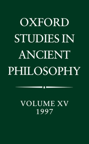 Oxford Studies in Ancient Philosophy: Volume XV