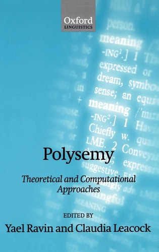 Polysemy: Theoretical and Computational Approaches