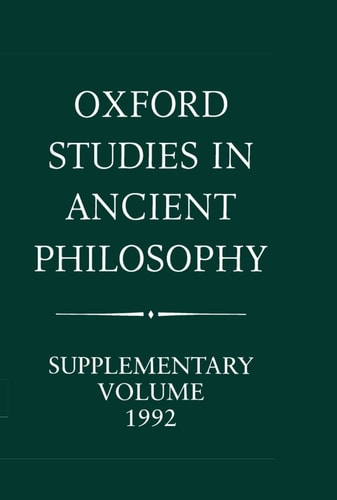 Methods of Interpreting Plato and his Dialogues: Oxford Studies in Ancient Philosophy