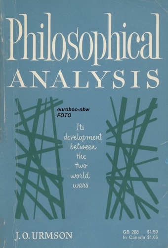Philosophical Analysis: Its Development between the Two World Wars