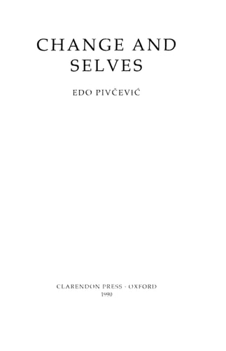 Change and Selves