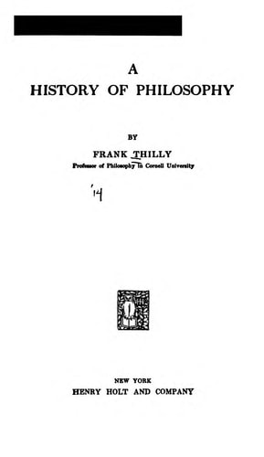 A History of Philosophy