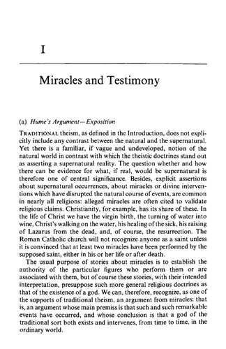 The Miracle of Theism: Arguments For and Against the Existence of God