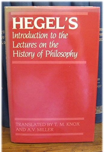Introduction to the Lectures on the History of Philosophy