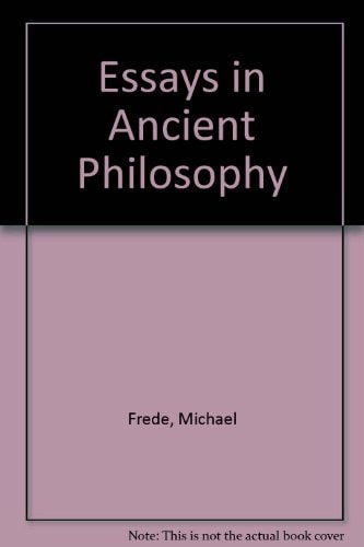Essays in Ancient Philosophy