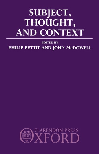 Subject, Thought, and Context