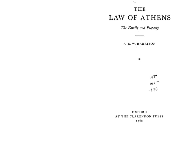 The Law of Athens