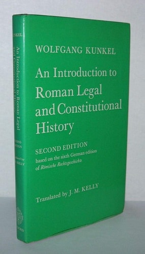 An Introduction to Roman Legal and Constitutional History