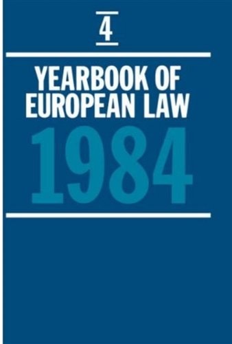 Yearbook of European Law: Volume 4