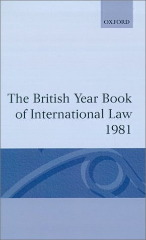 The British Year Book of International Law: Volume 52