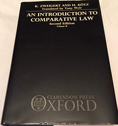 An Introduction to Comparative Law: Volume II: The Institutions of Private Law