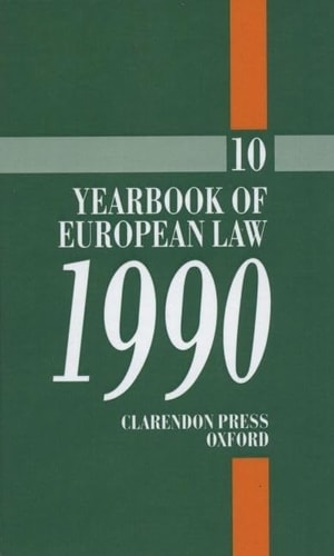 Yearbook of European Law: Volume 10