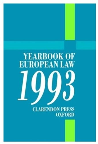 Yearbook of European Law: Volume 13