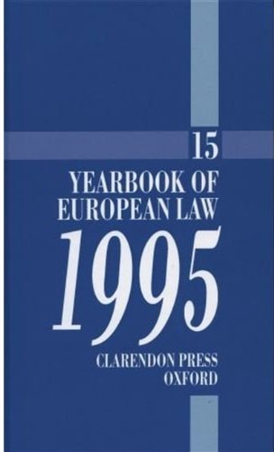 Yearbook of European Law: Volume 15