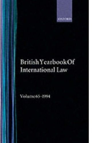 The British Year Book of International Law 1994