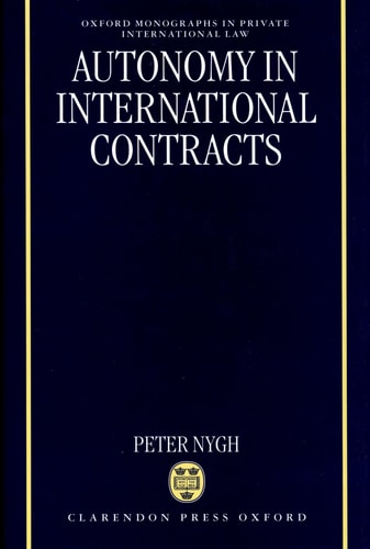 Autonomy in International Contracts