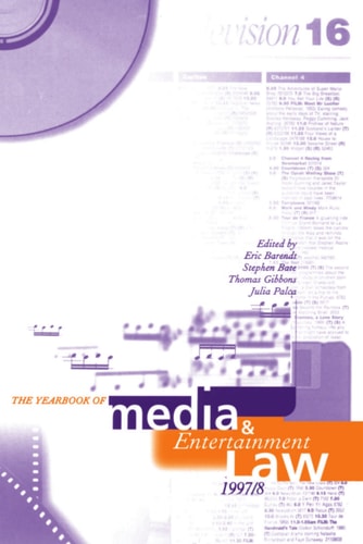 The Yearbook of Media and Entertainment Law: Volume III