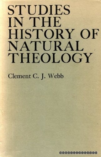 Studies in the History of Natural Theology