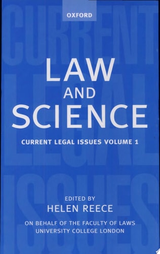 Law and Science: Current Legal Issues