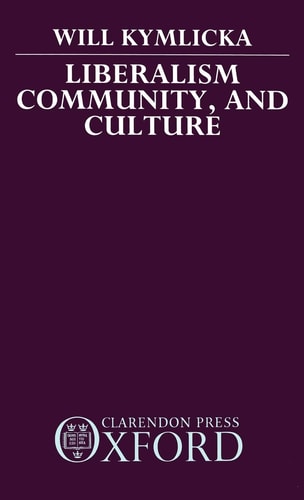 Liberalism, Community, and Culture