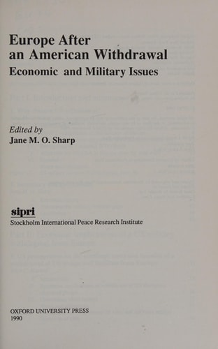 Europe after an American Withdrawal: Economic and Military Issues