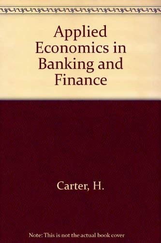 Applied Economics in Banking and Finance