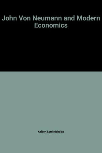 John von Neumann and Modern Economics