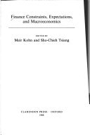 Finance Constraints, Expectations, and Macroeconomics