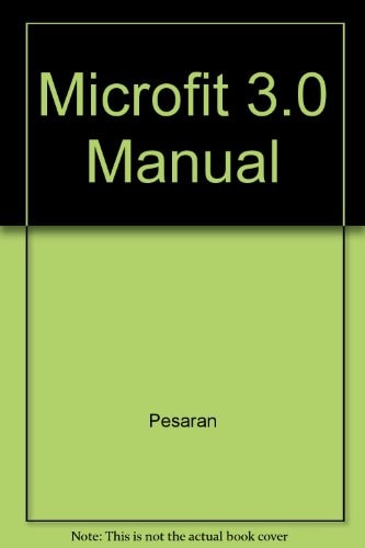 Microfit 3.0 Manual