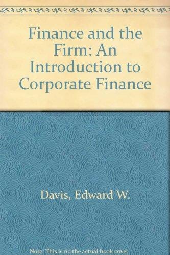 Finance and the Firm