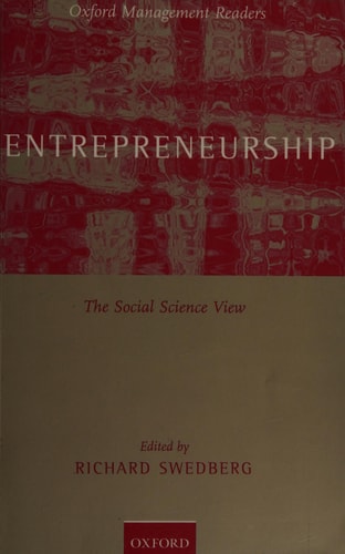 Entrepreneurship: The Social Science View