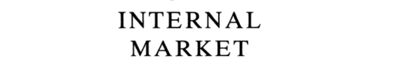 The European Internal Market: Trade and Competition