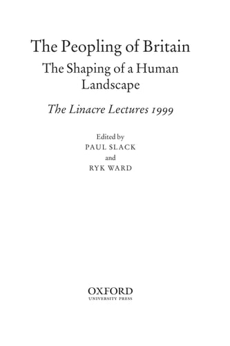 The Peopling of Britain: The Shaping of a Human Landscape