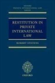 Restitution in Private International Law