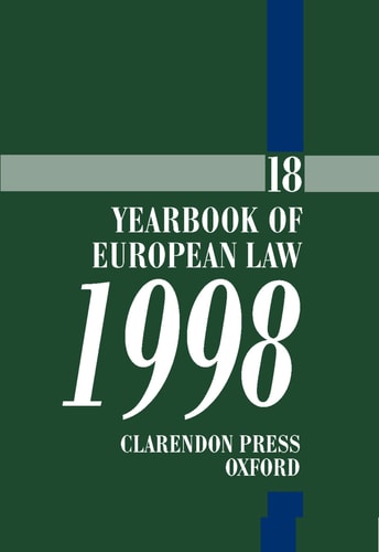 Yearbook of European Law: Volume 18