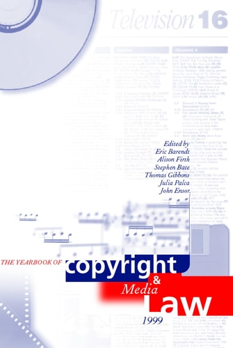 The Yearbook of Copyright and Media Law: Volume V
