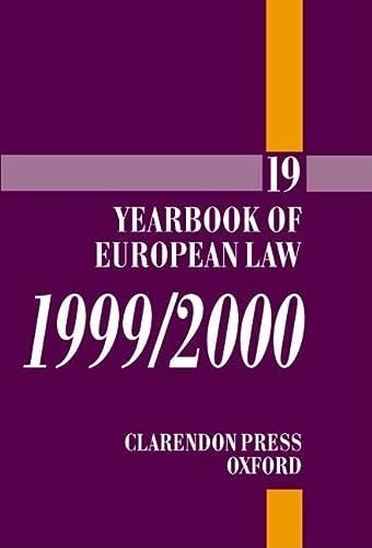 Yearbook of European Law: Volume 19