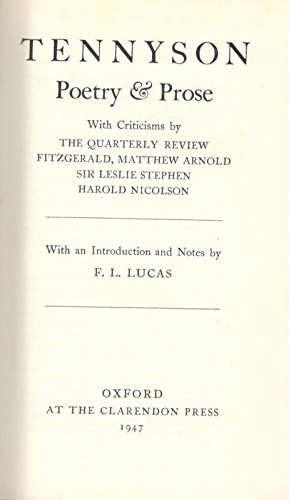 Tennyson: Poetry and Prose