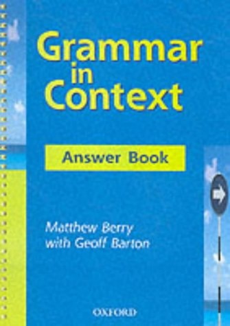 Grammar in Context: Answer Book