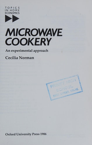 Microwave Cookery: An Experimental Approach