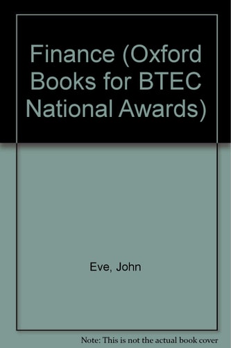 Oxford Books for BTEC National Awards: Finance