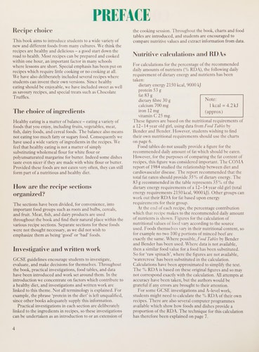 Healthy Eating: Recipes and Investigations