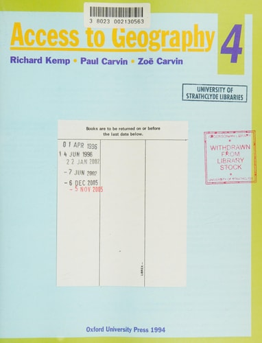 Access to Geography: Key Stage 4, Book 4