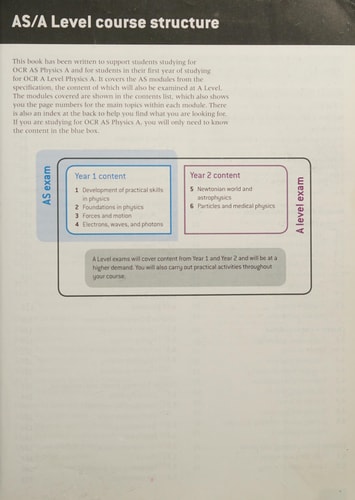 A Level Physics for OCR A: Year 1 and AS
