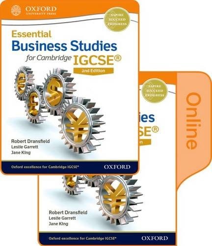 Essential Business Studies for Cambridge IGCSE: Online Student Book