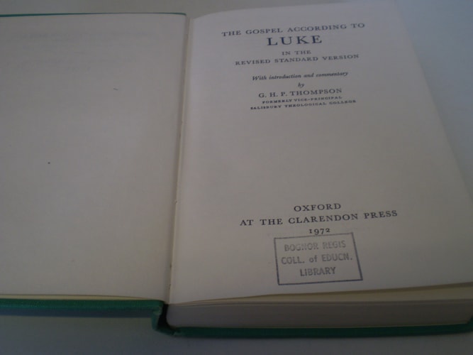 The Gospel according to Luke in the Revised Standard Version