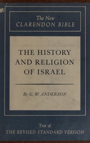 The History and Religion of Israel