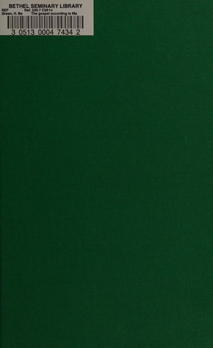 The Gospel According to Matthew in the Revised Standard Version: Introduction and Commentary