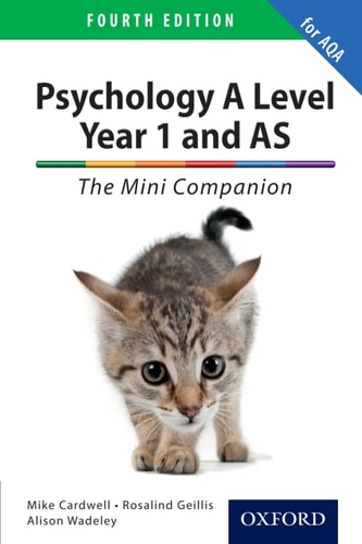 Psychology A Level Year 1 and AS: The Mini Companion for AQA