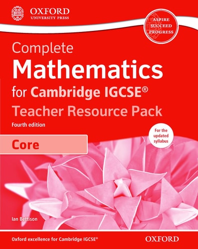 Complete Mathematics for Cambridge IGCSE Teacher Resource Pack & CD: Core